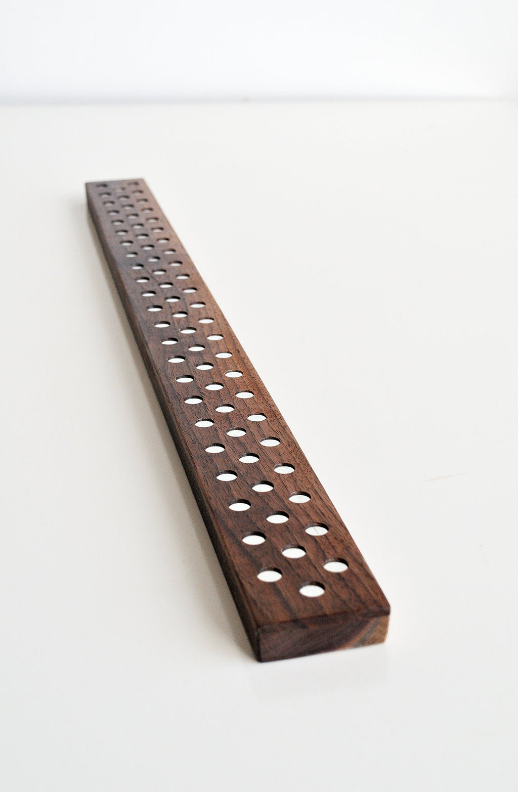 Magnetic Wooden Knife Bar Holder: 12 INCH WALNUT, Danish Design Inspired