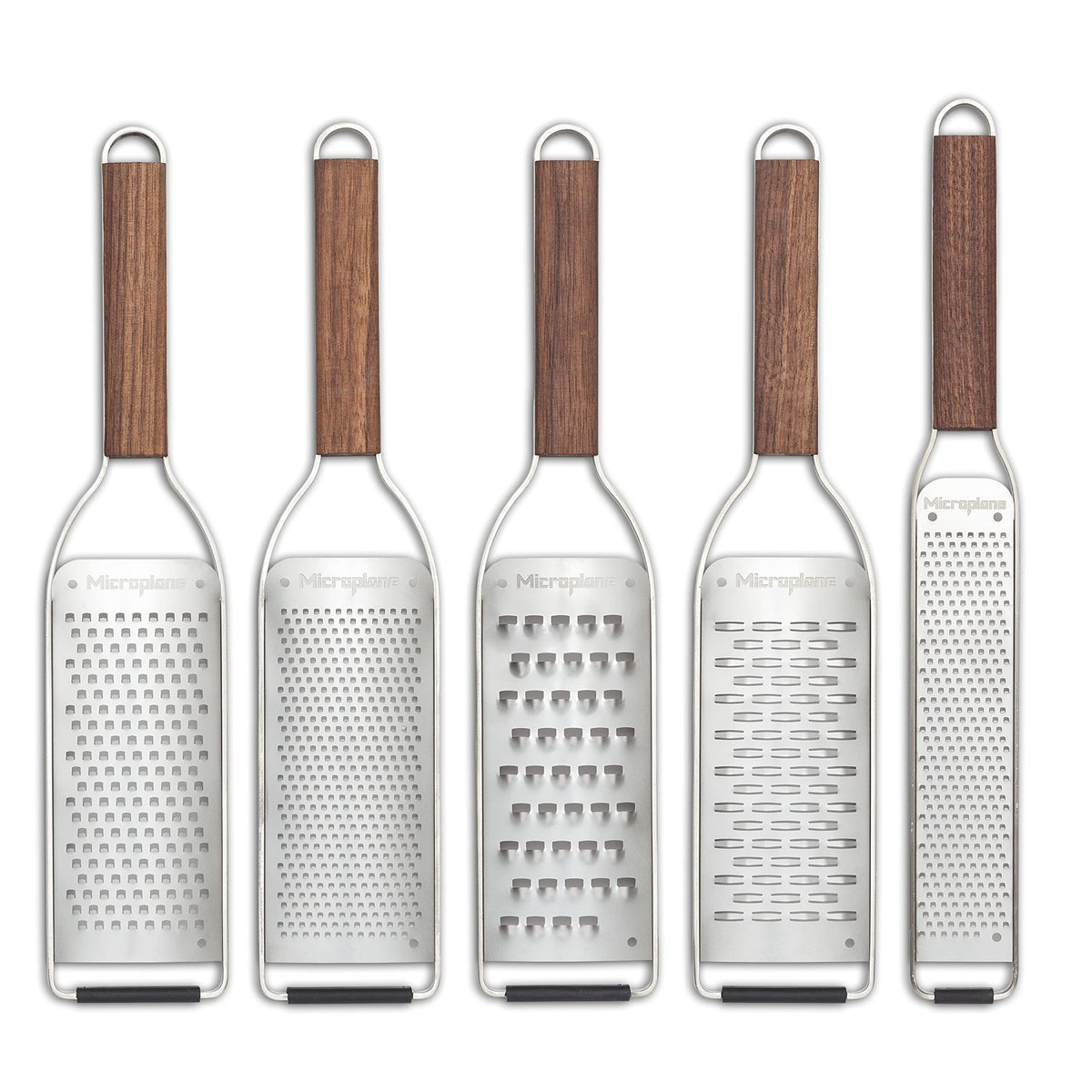 Microplane Master Series Wood Handle Stainless Steel Frame Extra Coarse Blade Cheese Grater