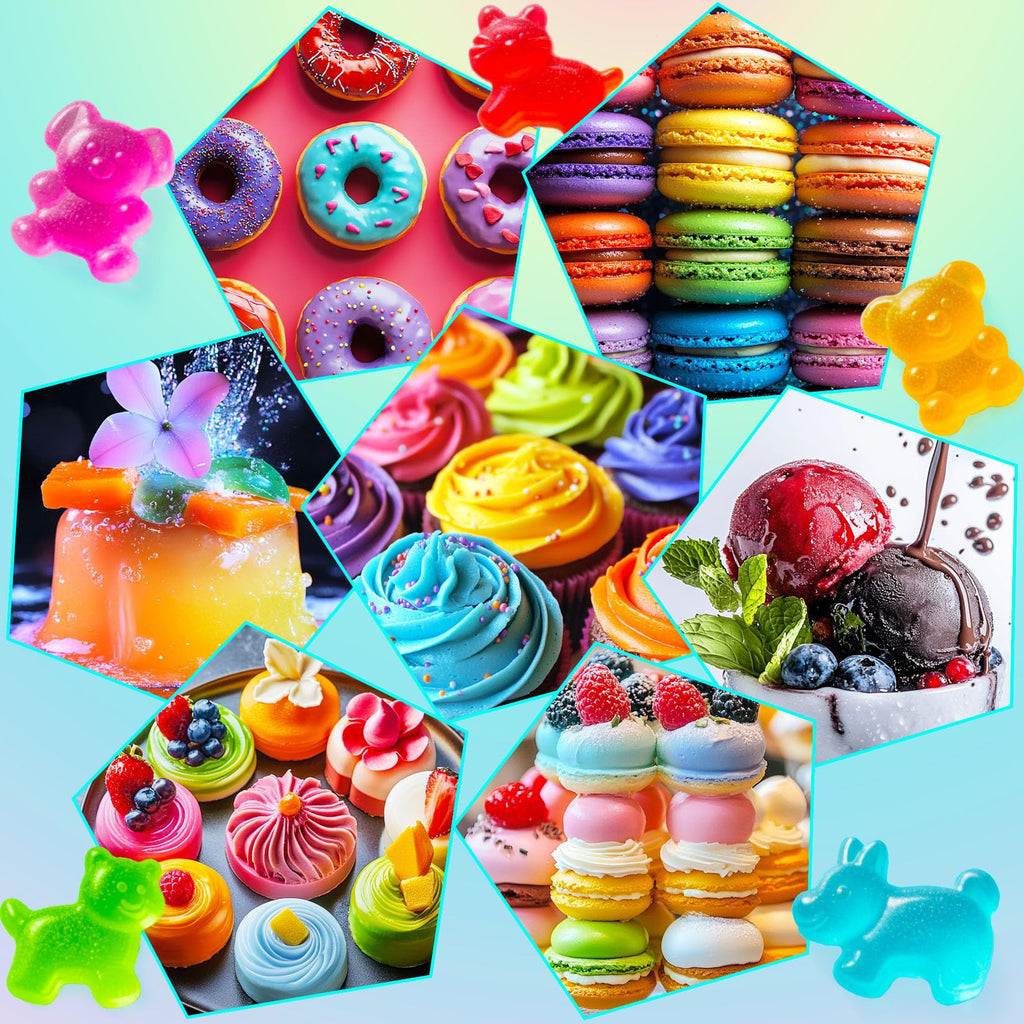 Food Coloring Powder for Baking - 15 Bright Colors Powdered Food Coloring