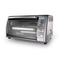 Black+Decker Countertop Convection Toaster Oven, 8 One-touch Cooking Functions, Stainless Steel