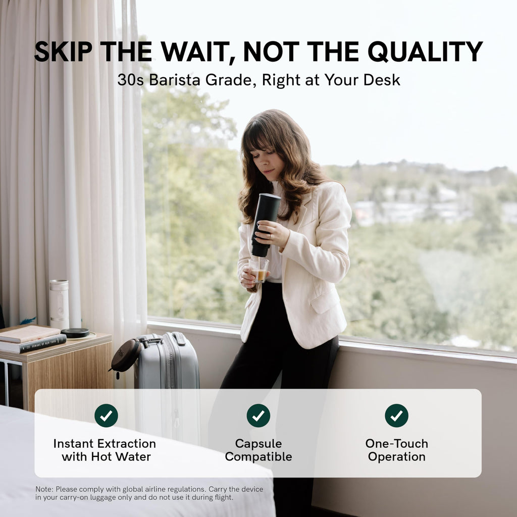 OutIn Nano Portable Electric Espresso Machine, Travel Coffee Maker