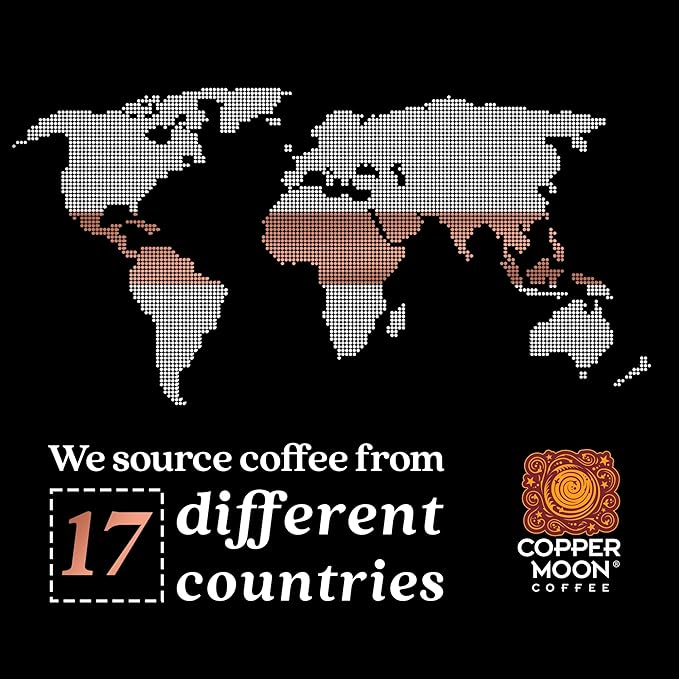 Copper Moon Dark Roast Whole Bean Coffee, Sumatra Blend, 2 Lb (Pack of 2)