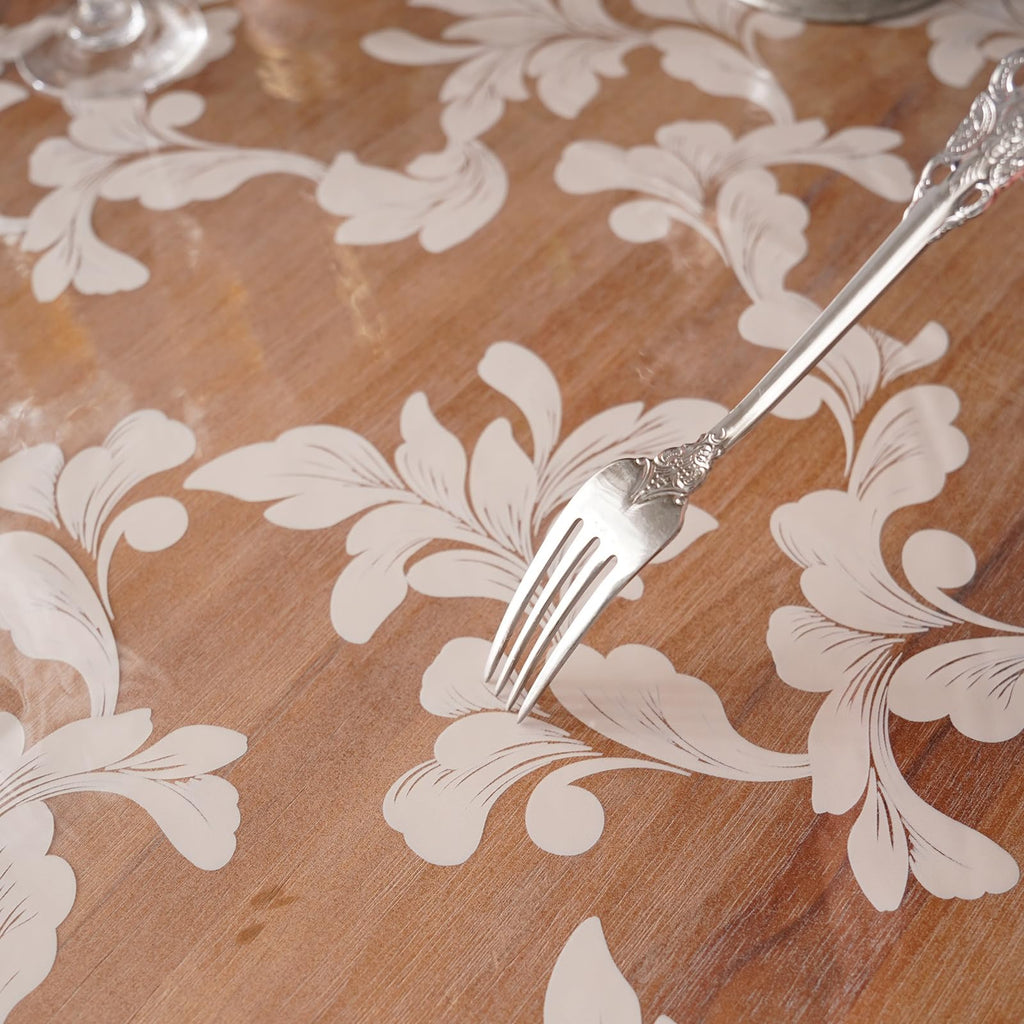 Artbloss Vinyl Table Cloth Rectangle Clear Table Cover Protector, 60" x 84"