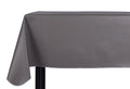 Yourtablecloth Heavy Duty Vinyl Rectangle or Square Tablecloth – 6 Gauge Heavy Duty Tablecloth – Flannel Backed – Wipeable Tablecloth with Vivid Colors & Many Sizes 52 x 52 Gray