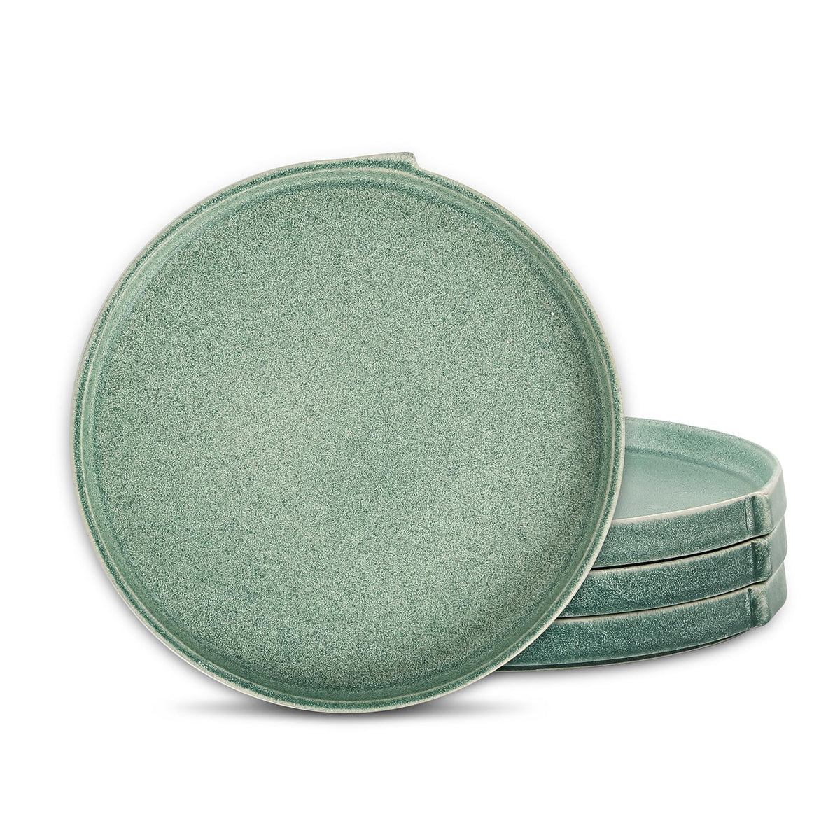 Stone Lain Bao 4-Piece Salad Plate Set Stoneware, Beige