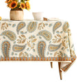 patdrea Vintage French Linen Tablecloth,Rectangular,79"x55"-Lysaniya