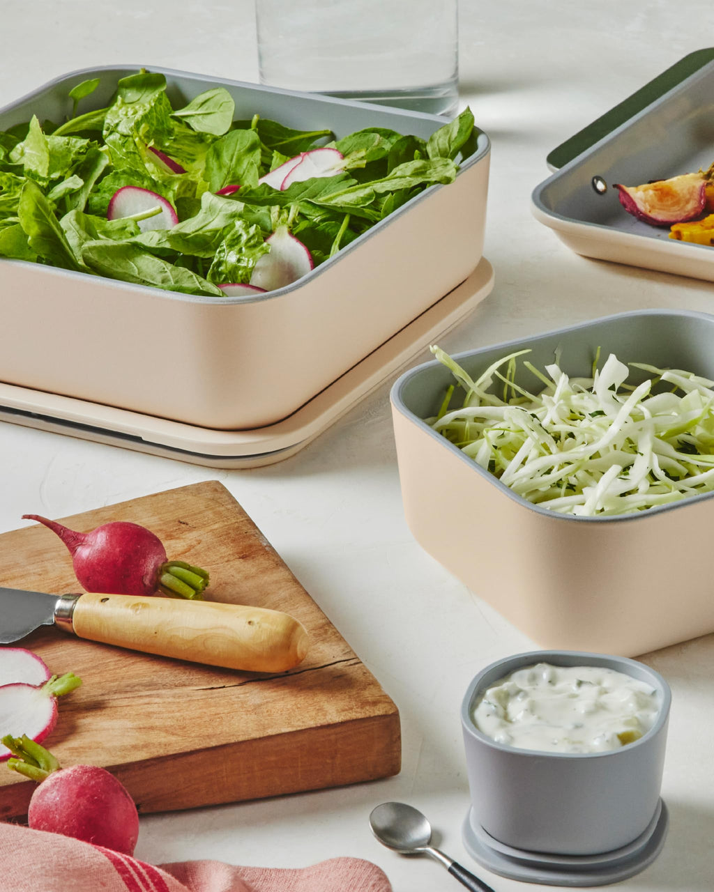 Caraway 3-Piece Glass Food Storage Container Set