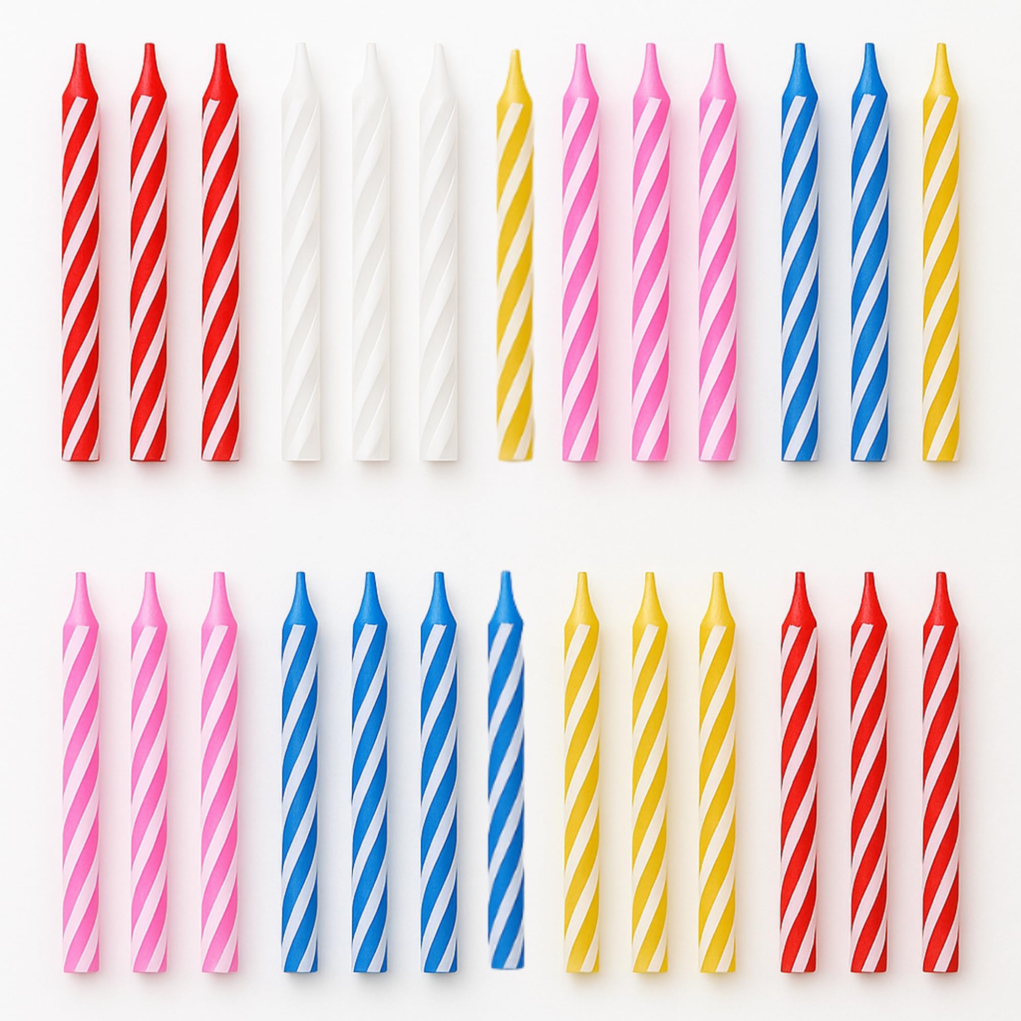 Bulk Birthday Candles for Cake – 72 Count Mixed Color Pack, Traditional Birthday Candles for All Ages & Party Themes