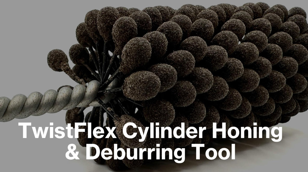 3-1/2" 320 Aluminum Oxide TwistFlex Cylinder Hone for 3.26"- 3.51" Bores