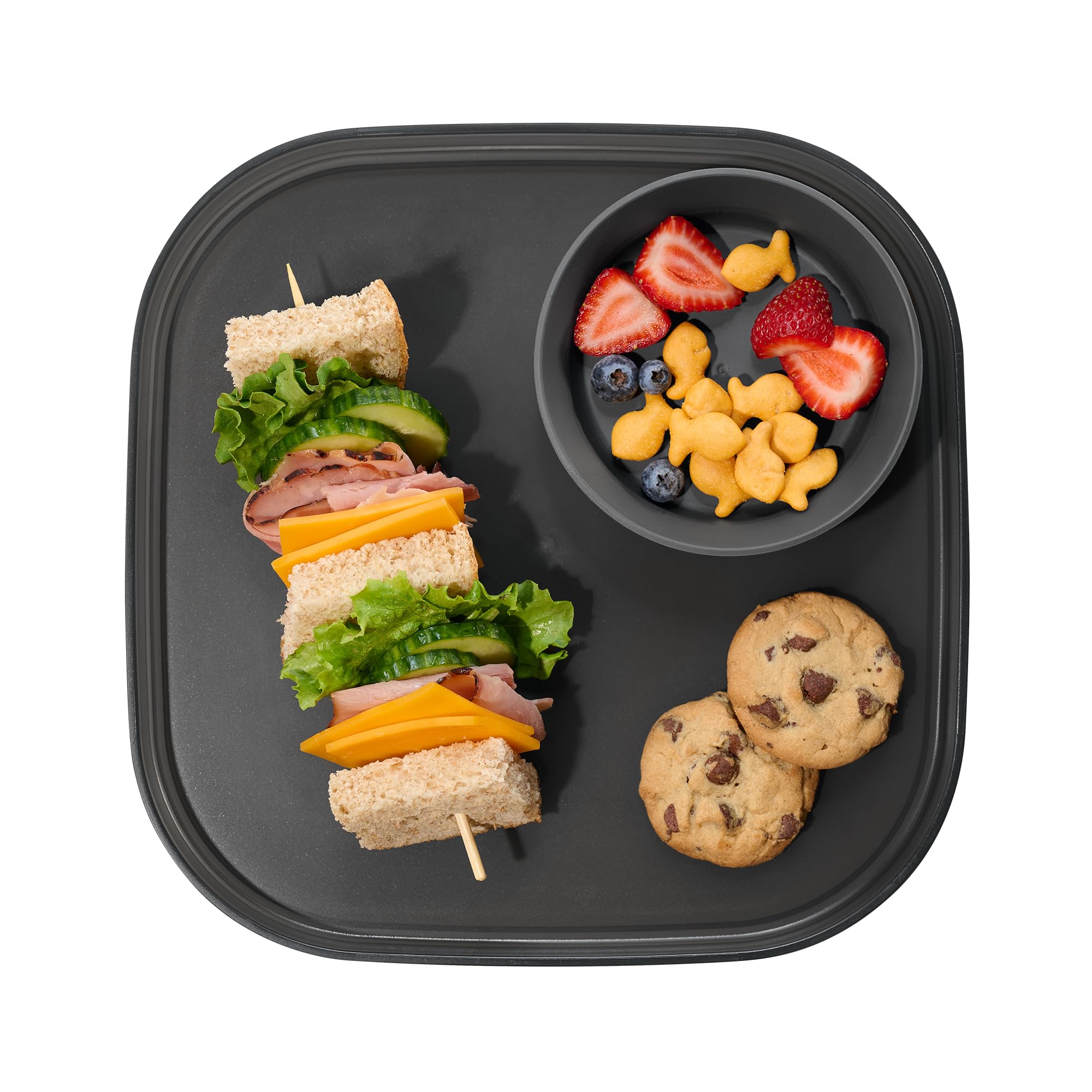 madesmart Dipware Dinner Plate, Carbon