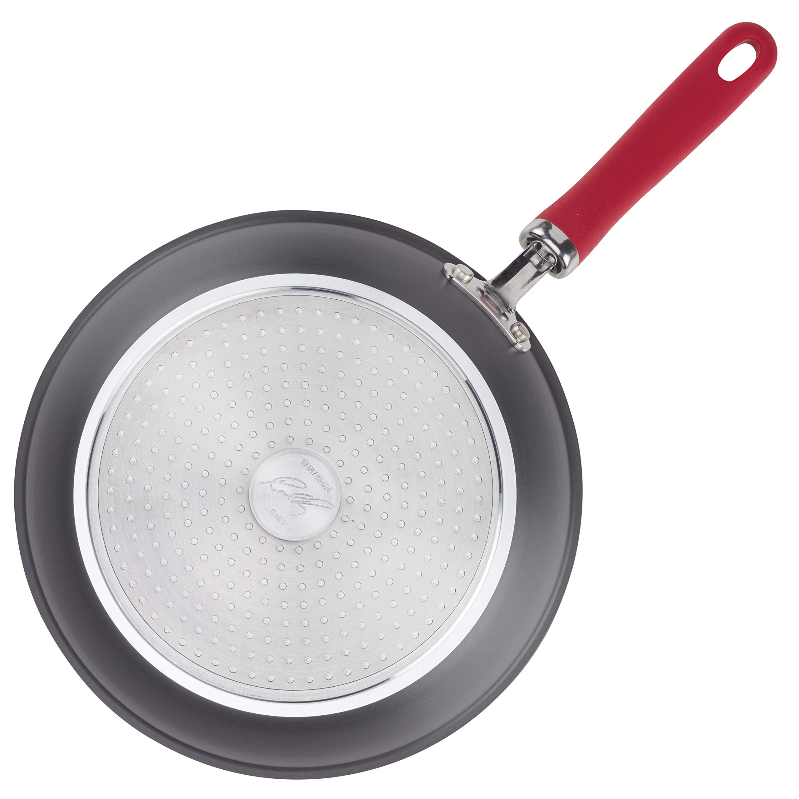 Rachael Ray Create Delicious Deep Hard Anodized Nonstick Frying Pan / Fry Pan / Hard Anodized Skillet - 10.25 Inch, Gray