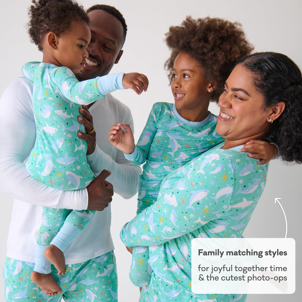 Little Sleepies Baby Pajamas, Shark Soiree, Preemie