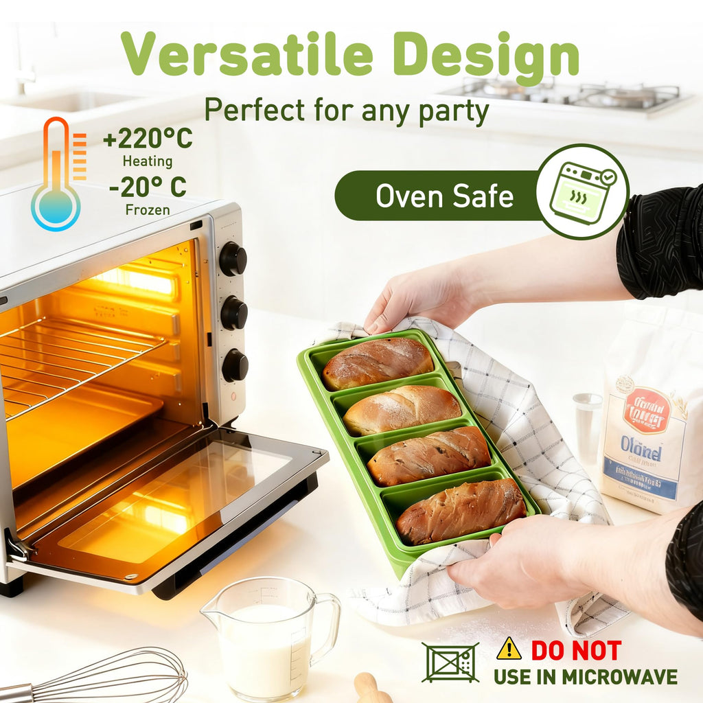 Silicone Freezer Tray with Lid Soup Freezer Container Molds with Steel Reinforced Rim Big Ice Cube Molds Pebble Ice Tray Soup Cubes Baking Dish Freezer Safe Food Storage Containers Kitchen Gadgets