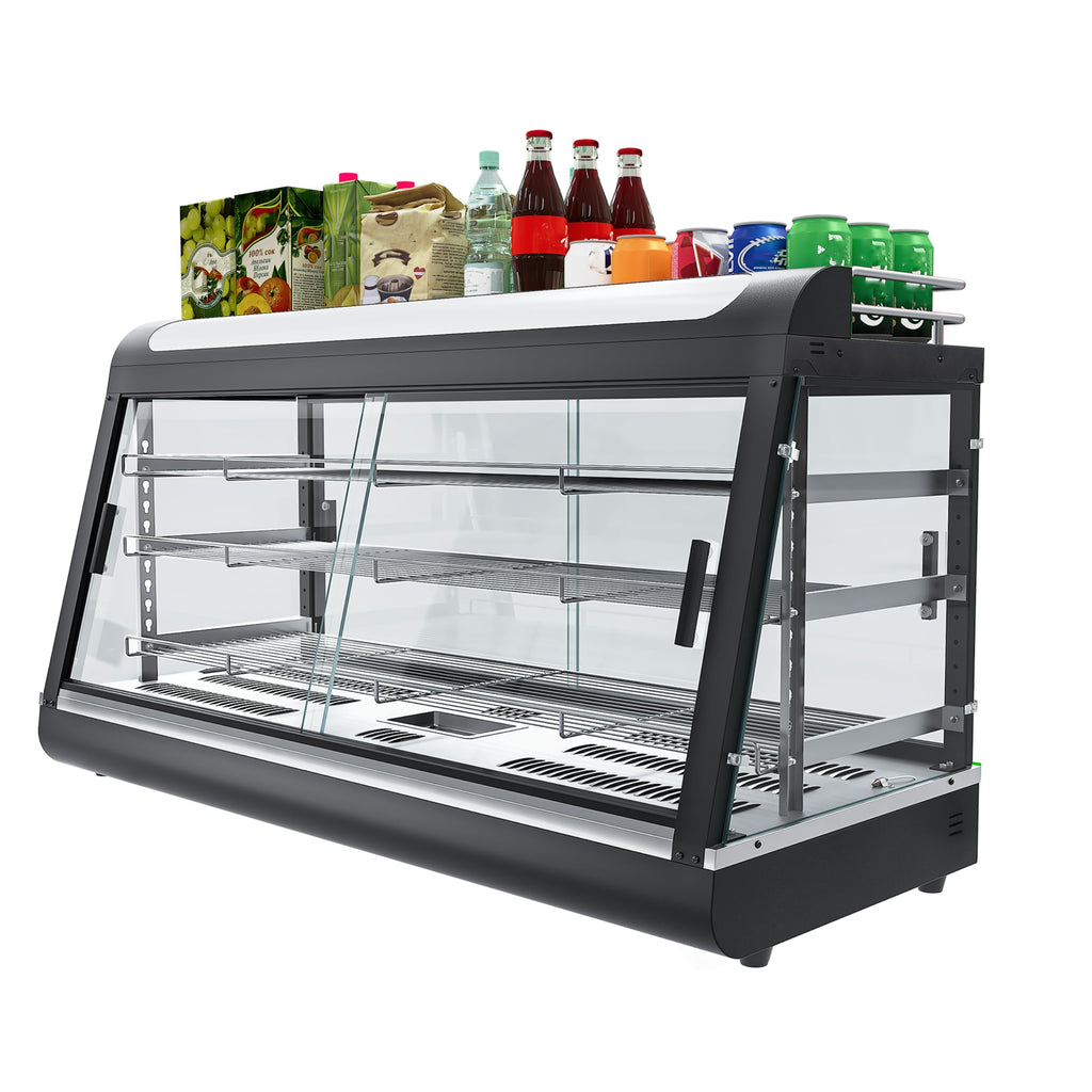 Whalefall 3-Tier Food Warmer with top Holder,tri-Color Lighting