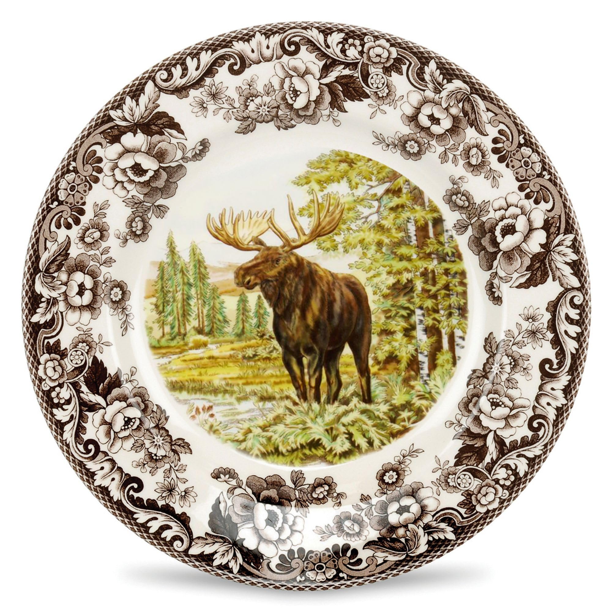 Spode Woodland Majestic Moose Dinner Plate