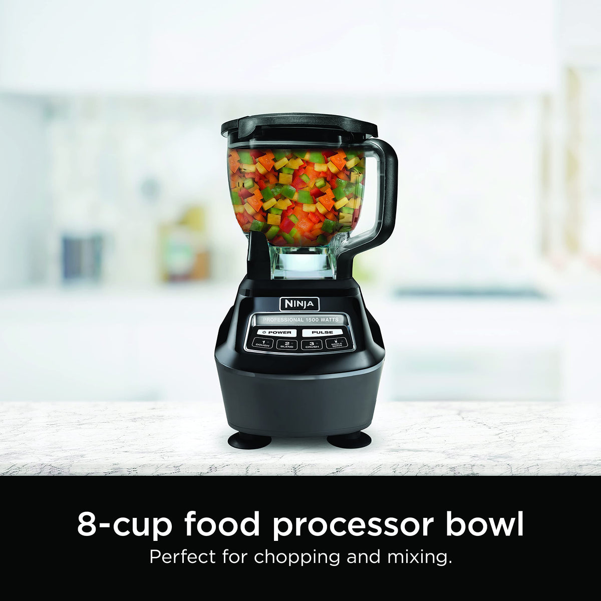 Ninja Mega Kitchen System, 1500W, 72oz Pitcher, 8-Cup, Black, BL770AMZ
