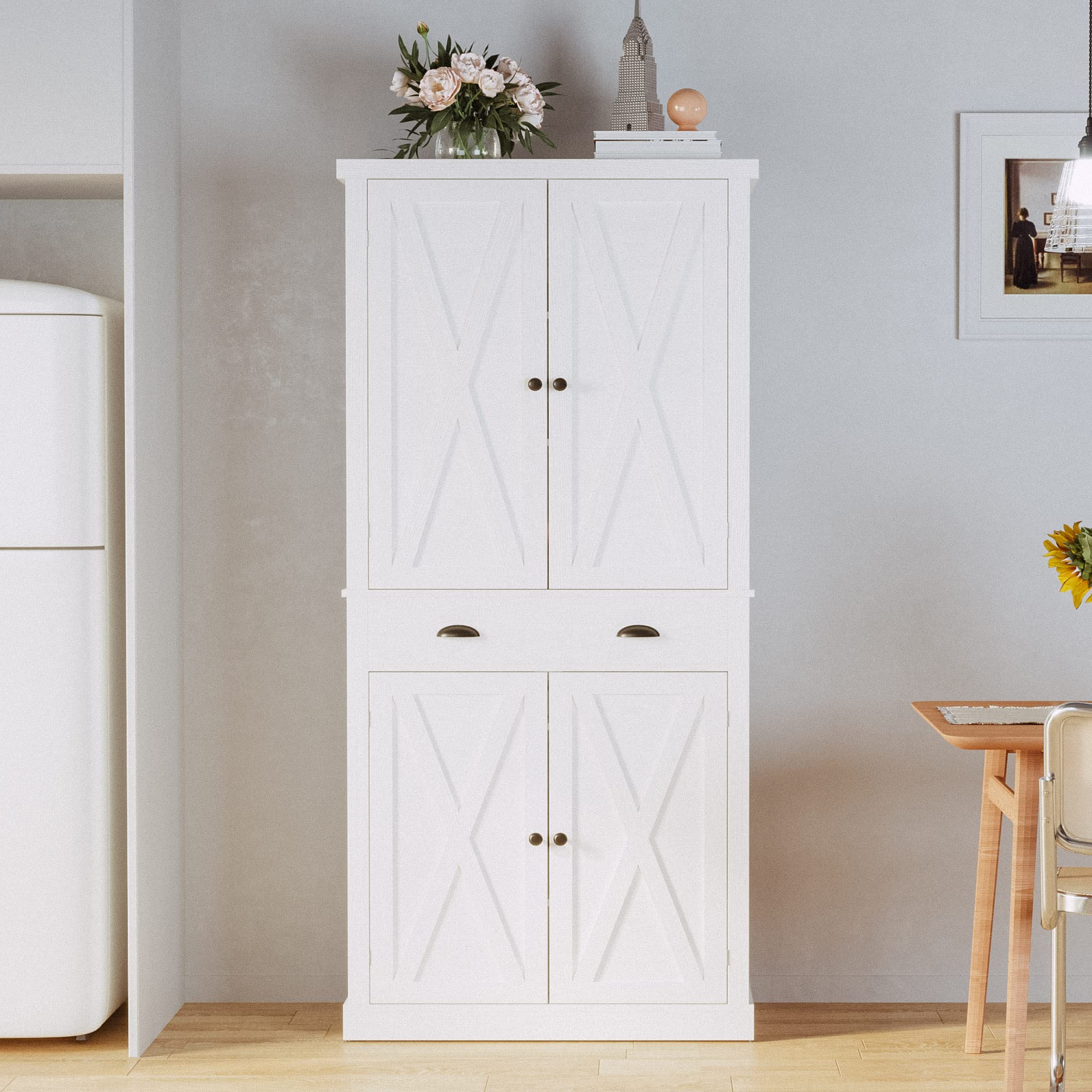 IRONCK Storage Cabinet with Drawers and Doors for Living Room and Entryway