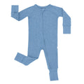 Little Sleepies Baby Pajamas, Heather Blue, Newborn