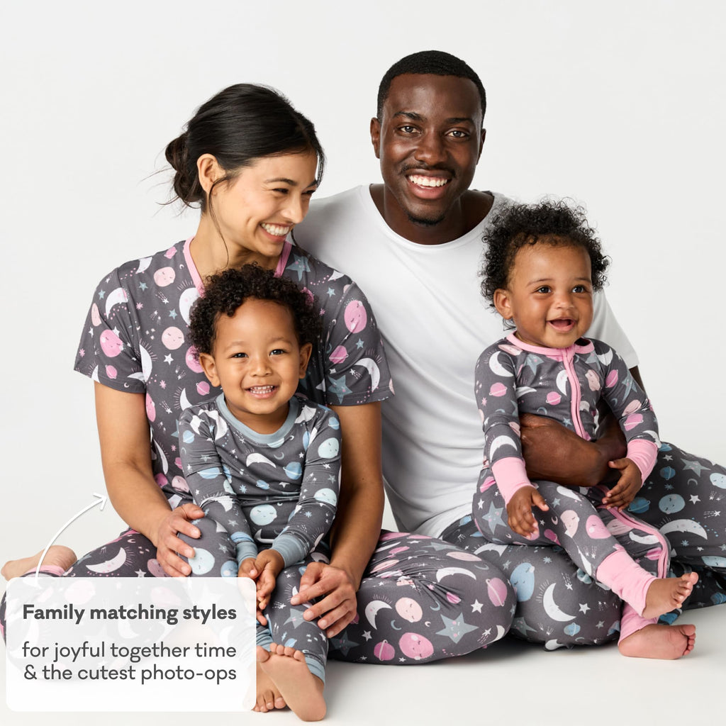 Little Sleepies Baby Pajamas, Blue To the Moon & Back, 2T