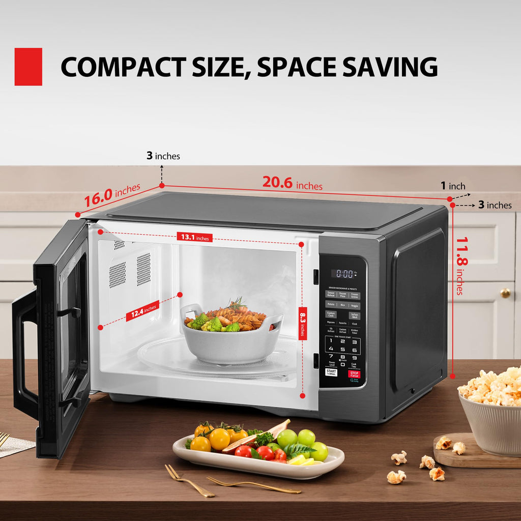 TOSHIBA Countertop Microwave Oven, 1.2 Cu.Ft, 1000W, Black