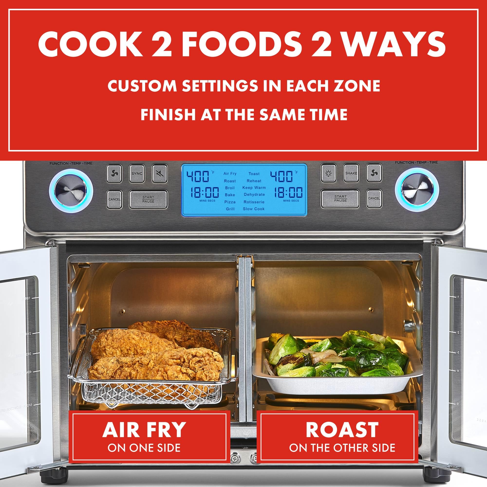 Emeril Lagasse Dual Zone Technology 25QT Air Fryer Oven