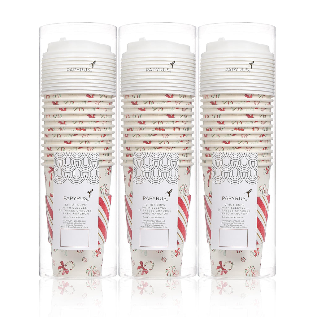 Papyrus Disposable Tabletop Dinnerware Set - Elegant and Sturdy Disposable Cups for Any Occasion, Holiday, Cups