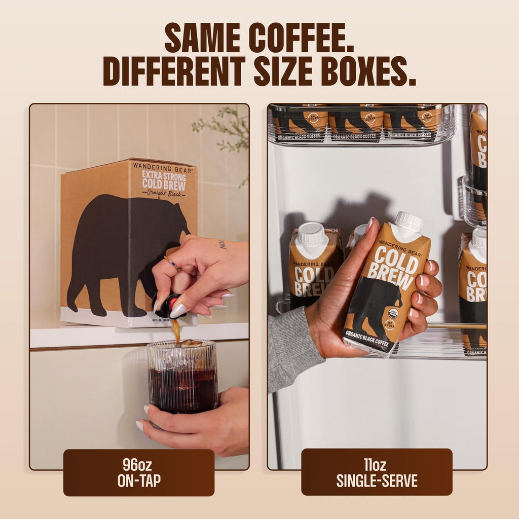 Wandering Bear Decaf Cold Brew Coffee - 32 fl oz, 3 Pack