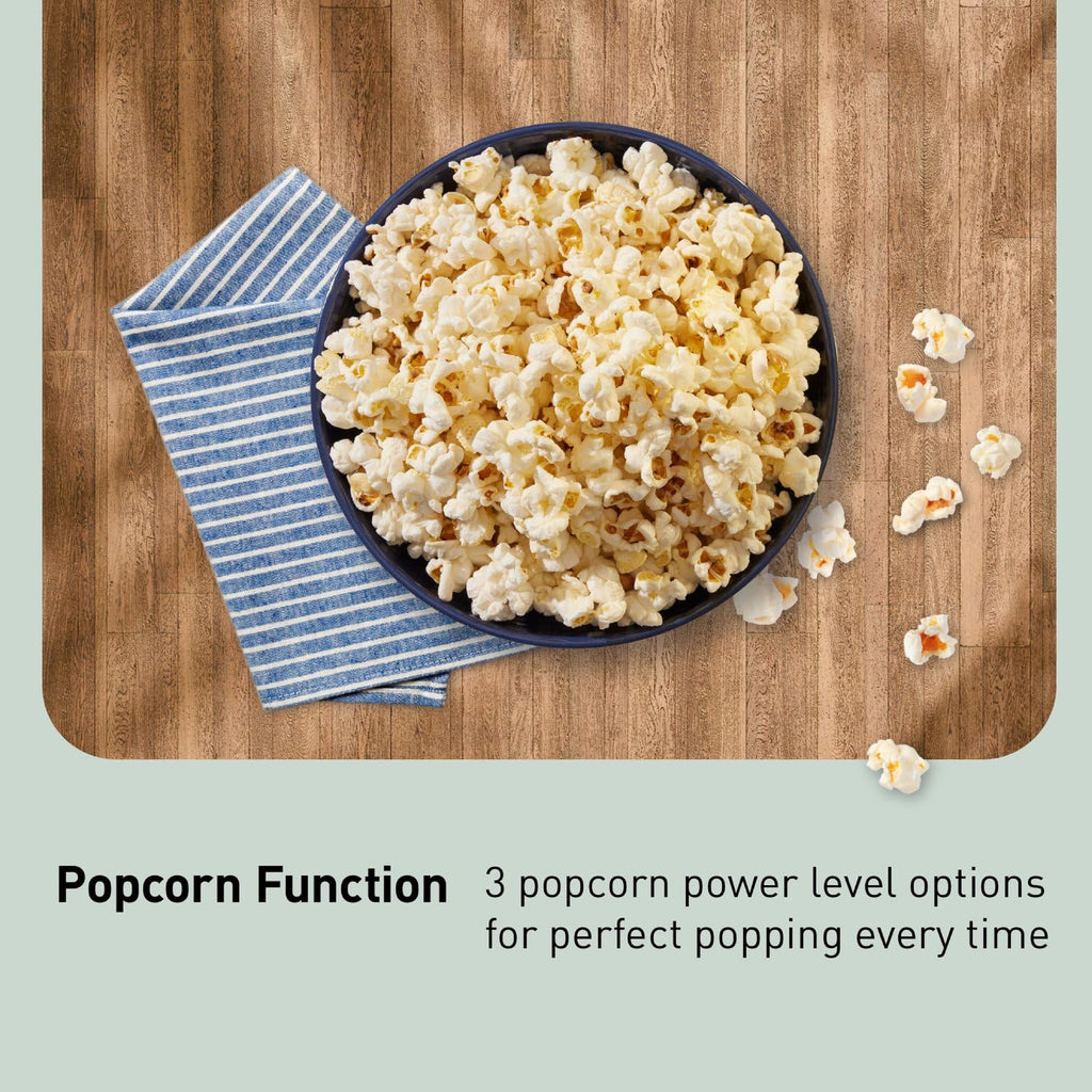 Panasonic NN-SN68KS Compact Microwave Oven with 1200W Power, Sensor Cooking, Popcorn Button, Quick 30Sec & Turbo Defrost, 1.2 cu.ft, Stainless Steel