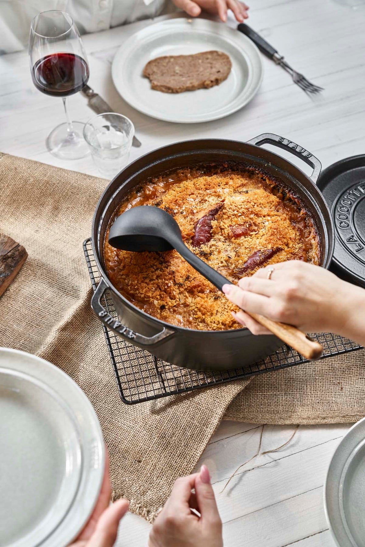 Staub 7-Qt Dutch Oven, Serves up to 7-8 People, Oven Safe to 500°F, Black