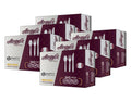 Party Bargains White Plastic Cutlery 2160 pcs: 1080 Forks, 720 Spoons, 360 Knives. Argyle Design, Heavy Duty & Solid Disposable Silverware Utensils Combo Pack Set for Weddings, Buffets, Luncheons