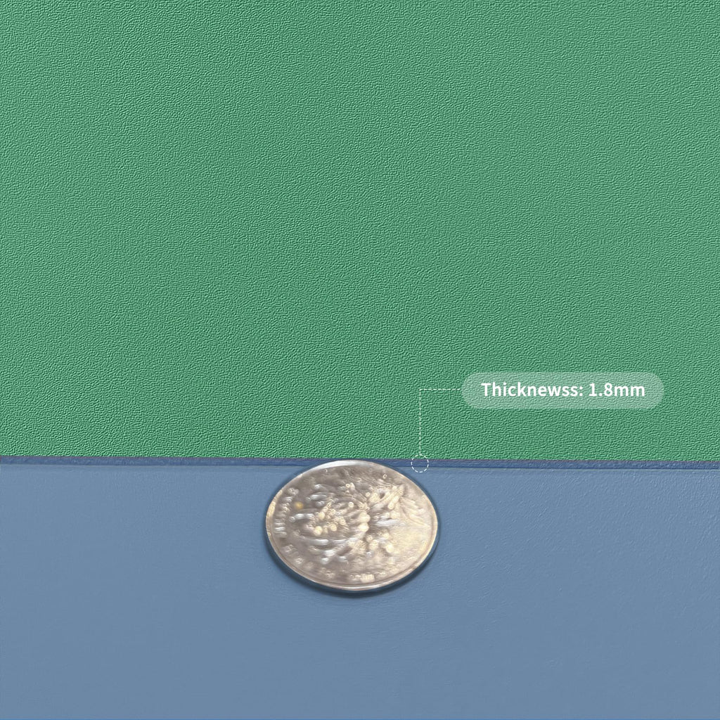 Zinkooat Faux Leather Table Cover,1.8mm Thick,30x48 Inch Desk Cover,Large Desk Mat,Table Protector,Table Cover Protector,Table Top Protectors for Wood,Desk Writing Mat(Grayish Blue+Dark Green,30x48)