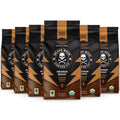Death Wish Coffee Organic Medium Roast Ground Coffee, 6 Pack