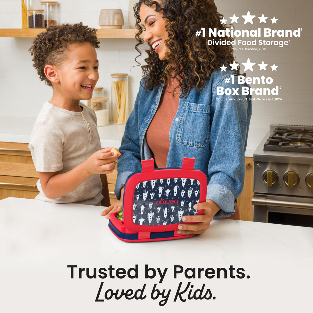 Bentgo Kids Prints Leak-Proof 5-Compartment Bento-Style Kids Lunch Box