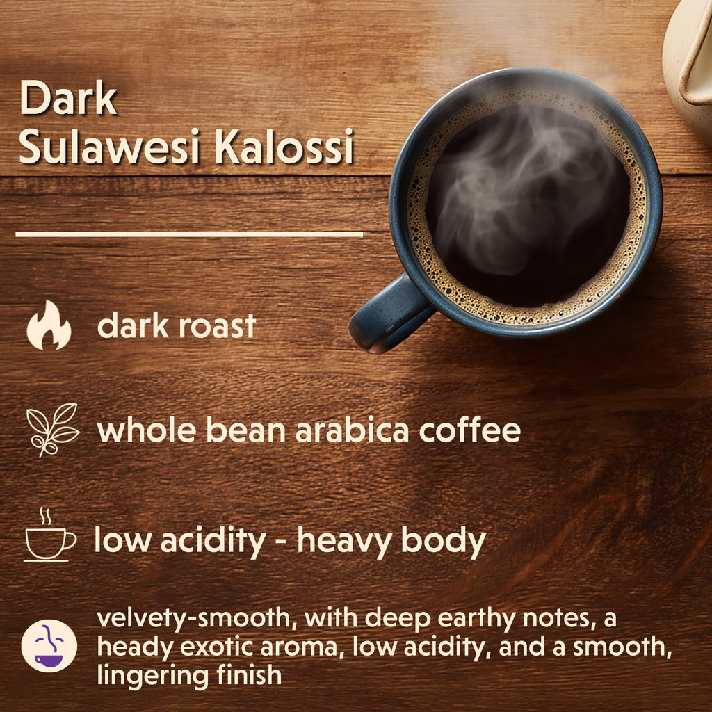 Coffee Bean Direct Dark Kenya AA, Whole Bean, 2.5lb Bag