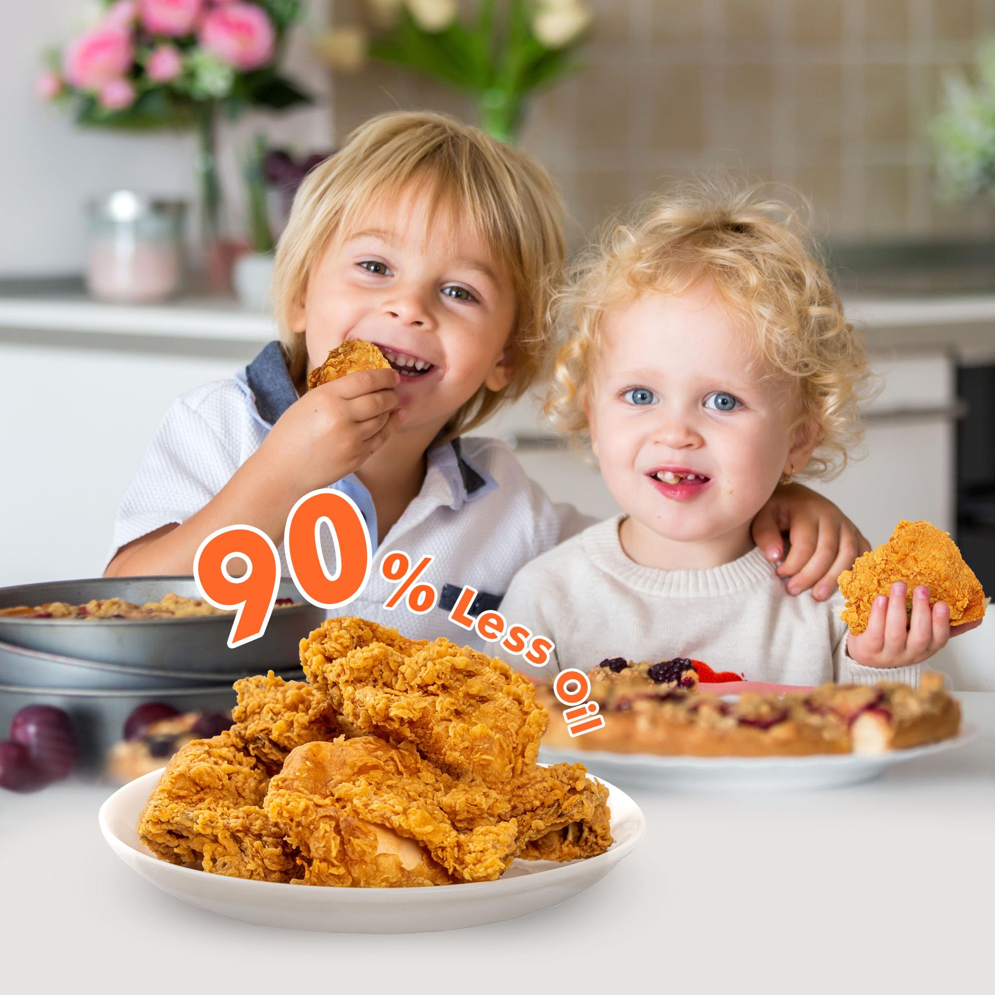 32Qt Extra Large Air Fryer Toaster Oven, 21-in-1 Rotisserie Convection Oven