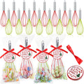 FoldTier 16 Sets 12 Inch Whisks Bulk DIY Fillable Whisk Gifts Colored Silicone Whisks for Cooking Heat Resistant Egg Beaters for Candy Holder Party Favors