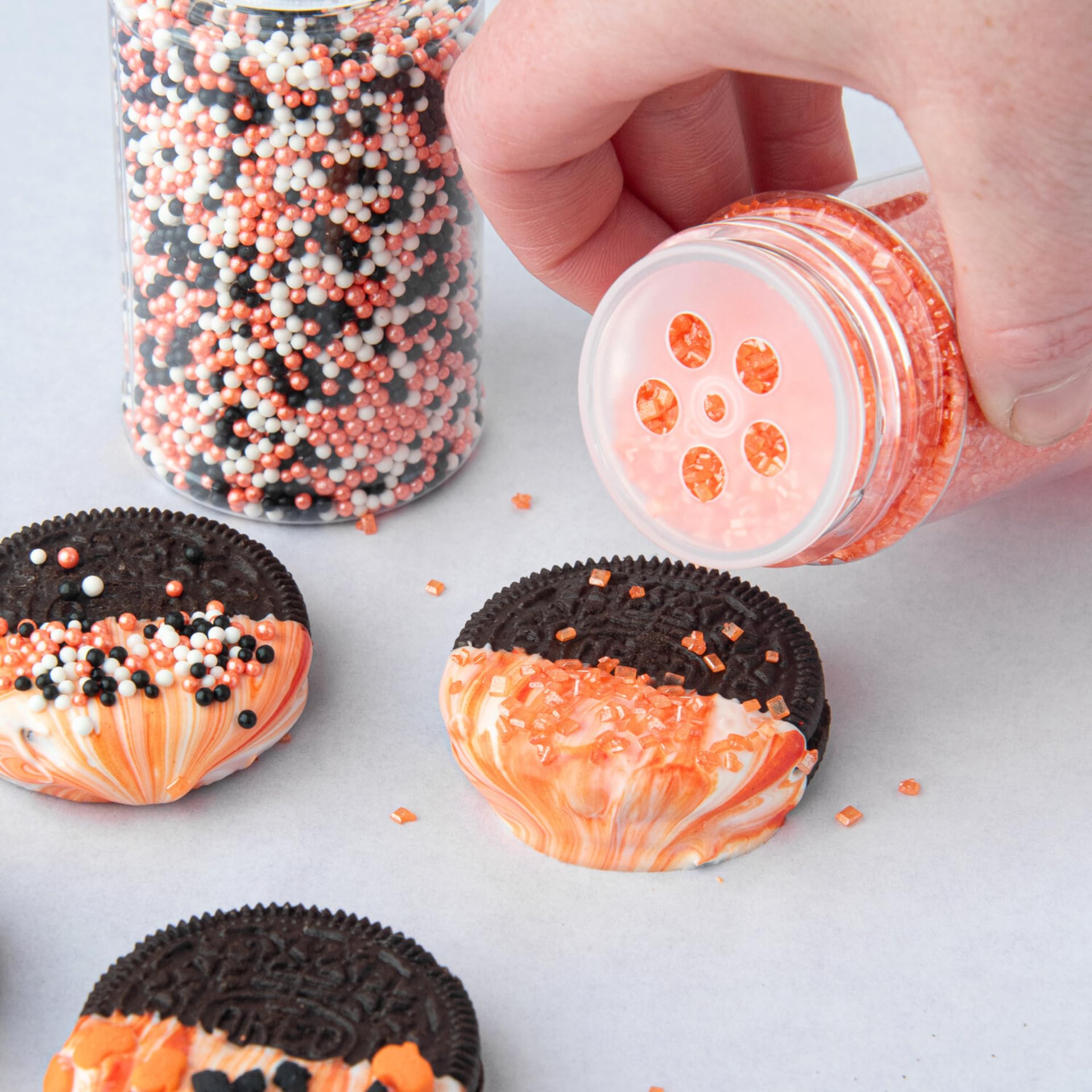 Sweets Indeed Sprinkles, 4 Pack, Edible Sprinkle Mix, Perfect for Cake Decorations, Baking, Ice Cream, Cookies, Cupcake Topper (Halloween)
