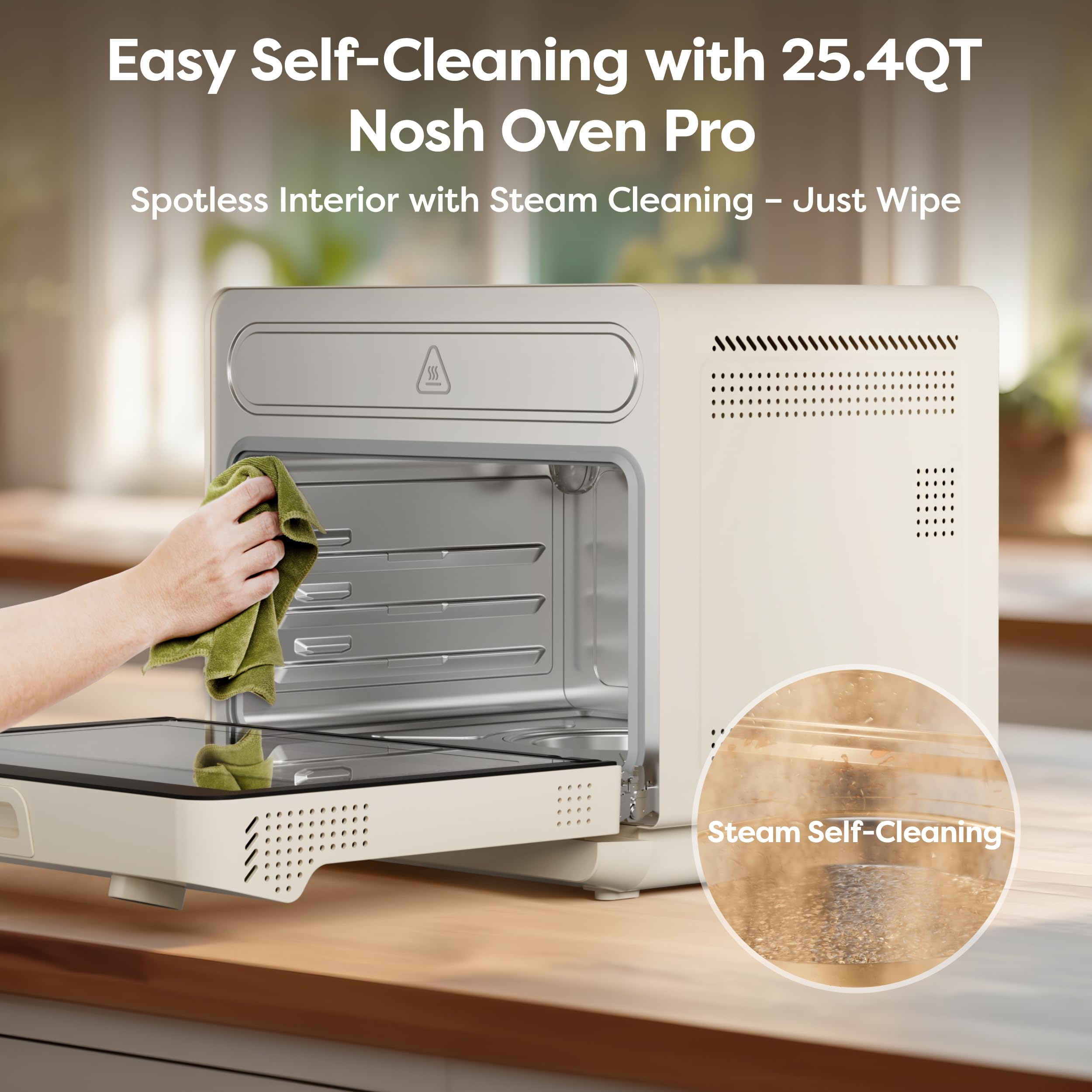 CIARRA 12-in-1 Countertop Steam Oven with Air Fryer, 25.4QT Nosh Oven Pro