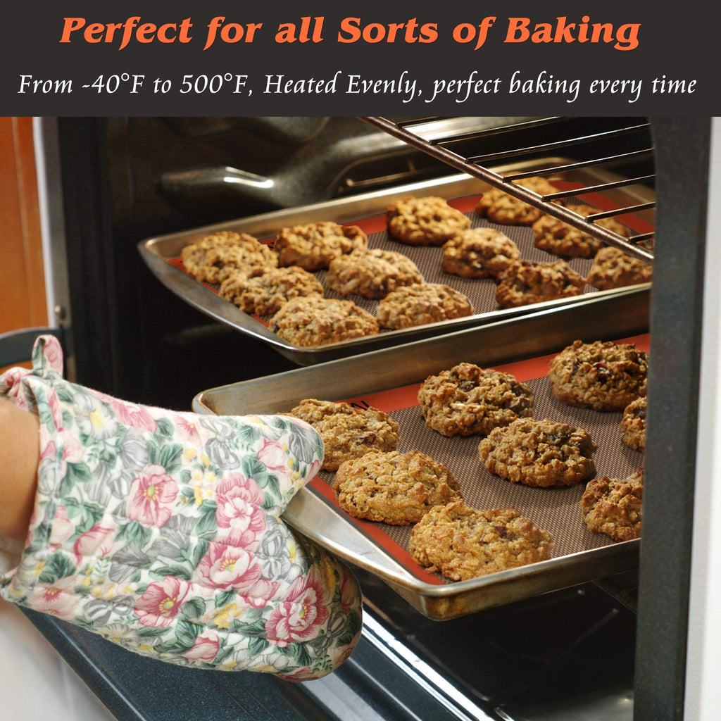 MMmat Best German Silicone Baking Mat - Half + Medium + Quarter Sheets Set