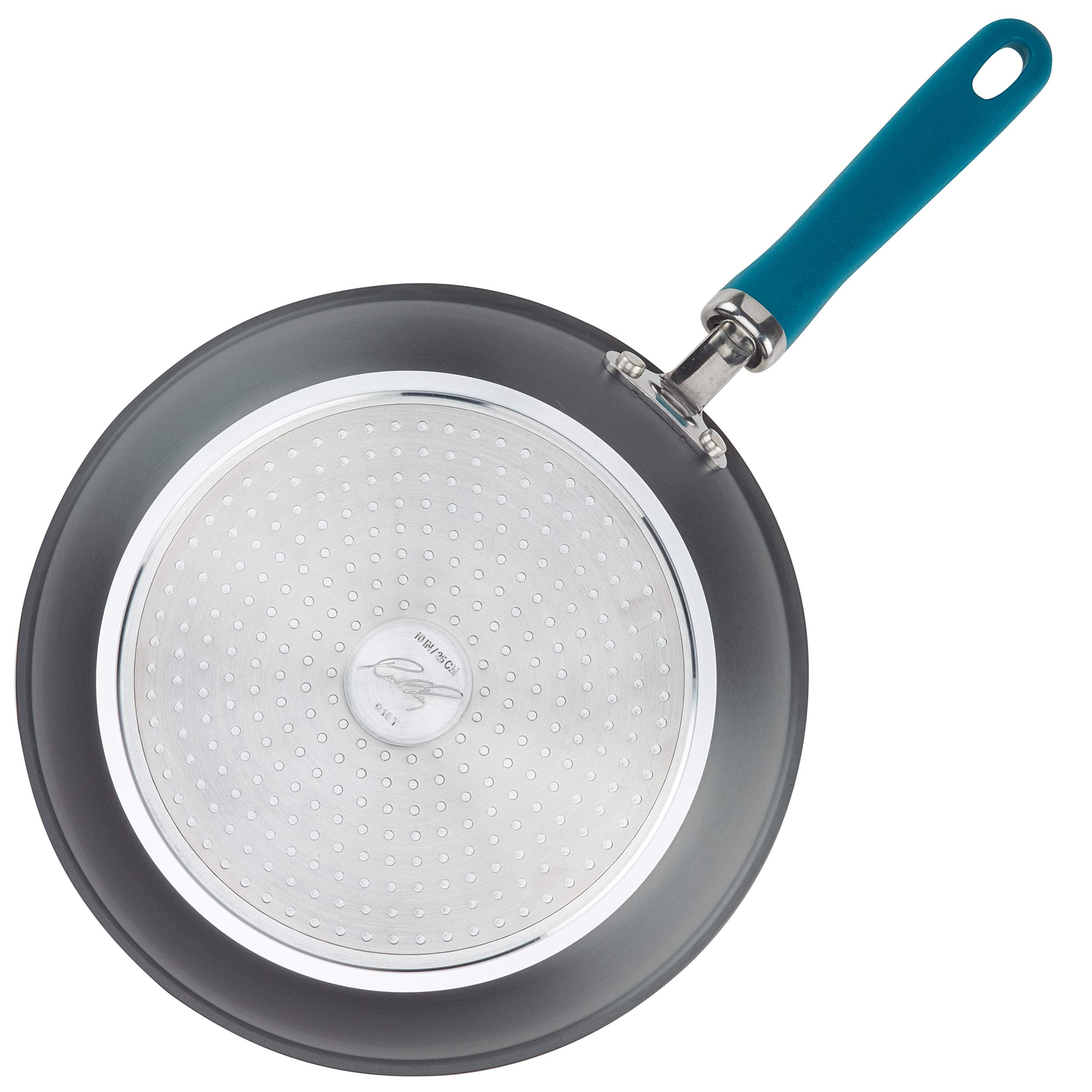 Rachael Ray Create Delicious Deep Hard Anodized Nonstick Frying Pan / Fry Pan / Hard Anodized Skillet - 10.25 Inch, Gray