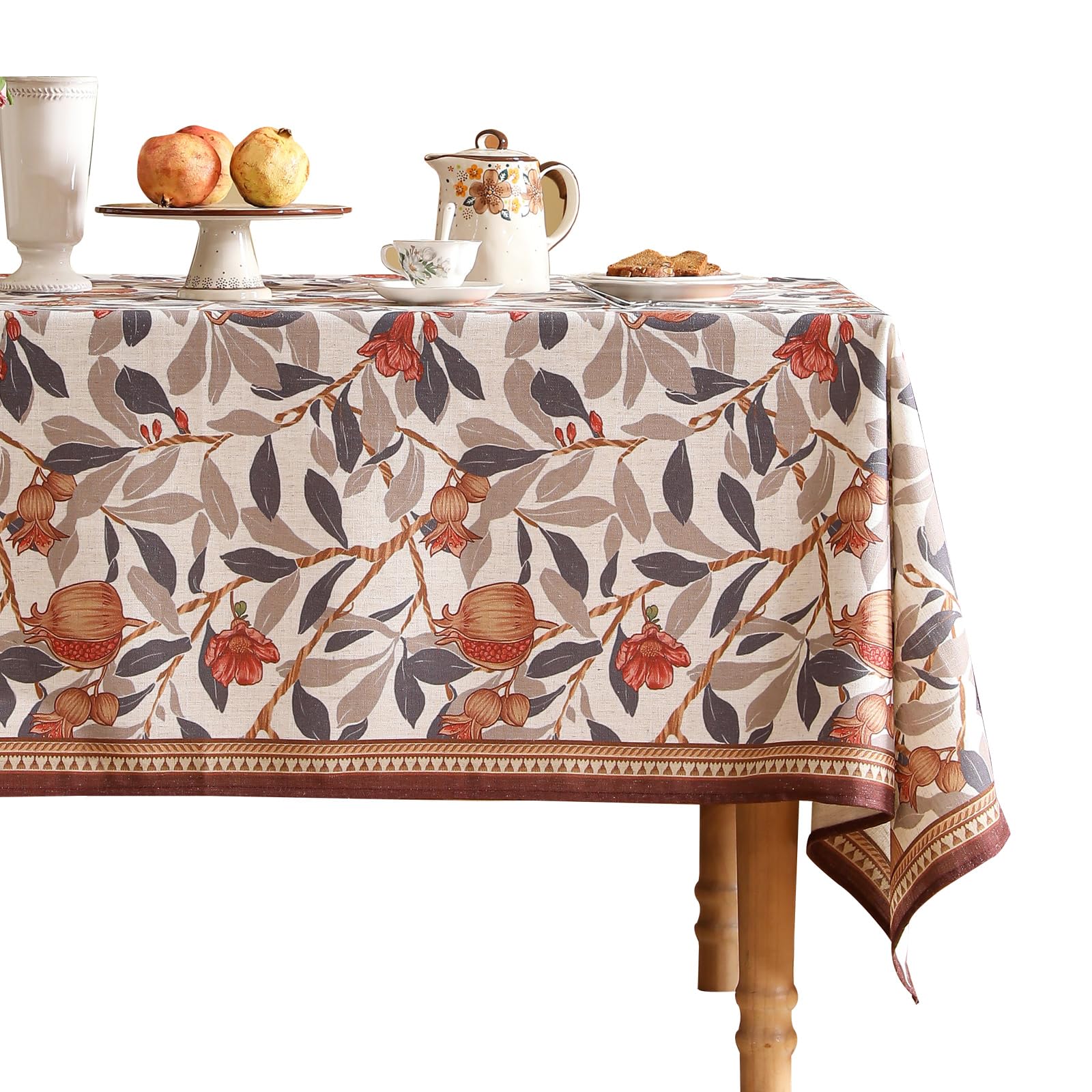 patdrea Vintage French Linen Tablecloth — 94" x 63" (Rectangular) — 79" x 55" (Rectangular) — 87" x 55" (Rectangular)