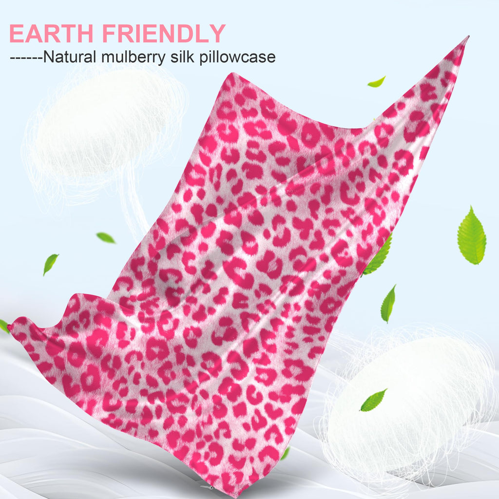 LYSHIN Silk Body Pillow Case with Zipper, Body Pillow Pillowcase, Leopard