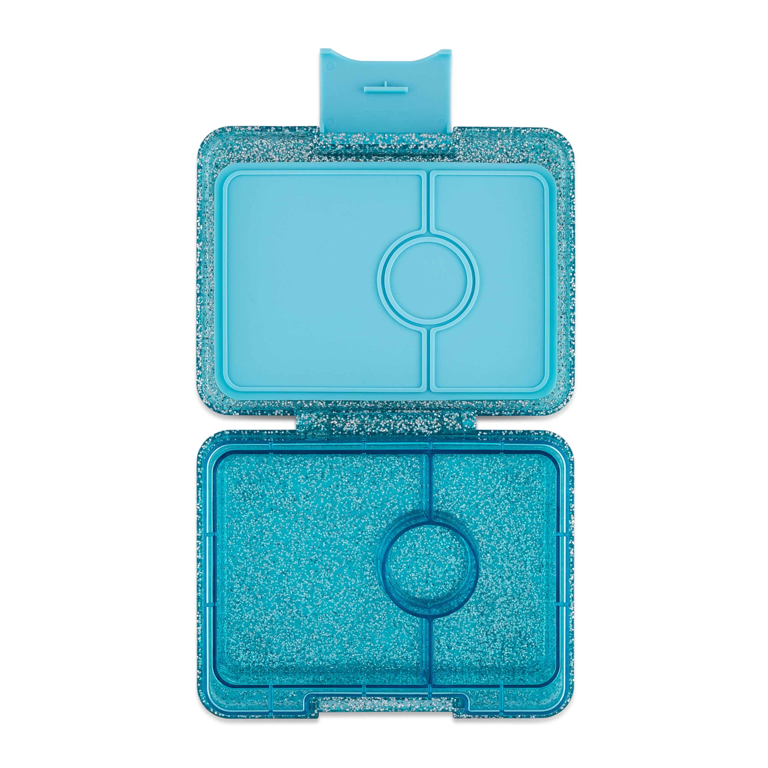 Yumbox Snack Box, 3 Compartments, Leakproof, Glitter Blue