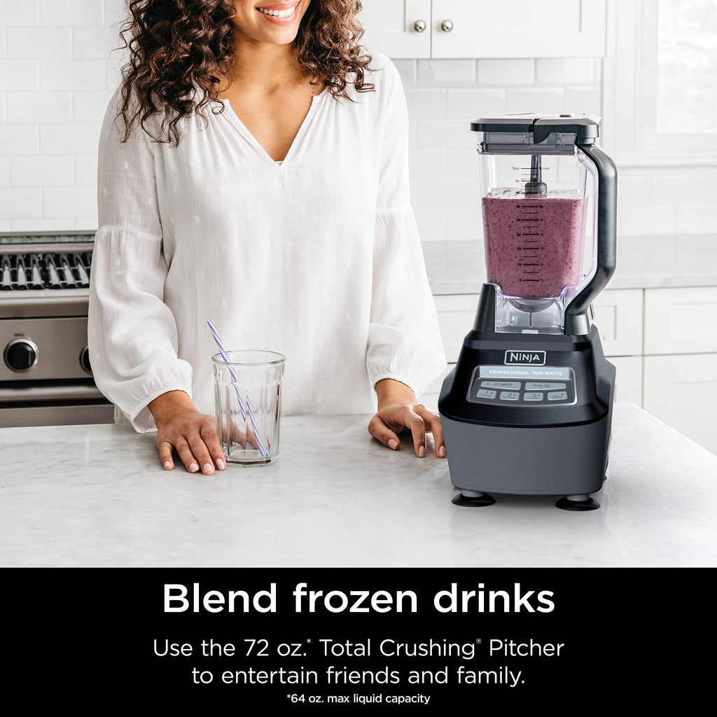 Ninja Mega Kitchen System, 1500W, 72oz Pitcher, 8-Cup, Black, BL770AMZ