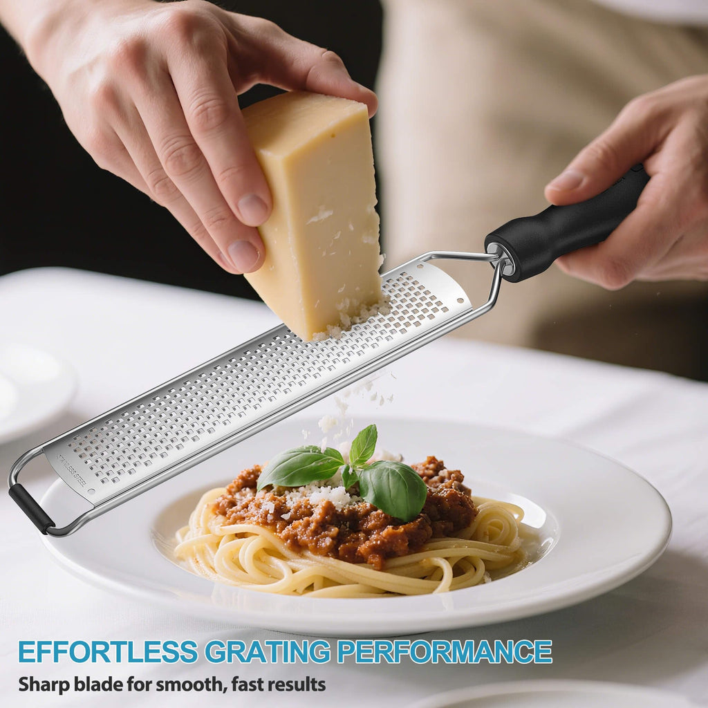 Lemon Zester & Cheese Grater, Premium Stainless Steel Citrus Zesting Tool