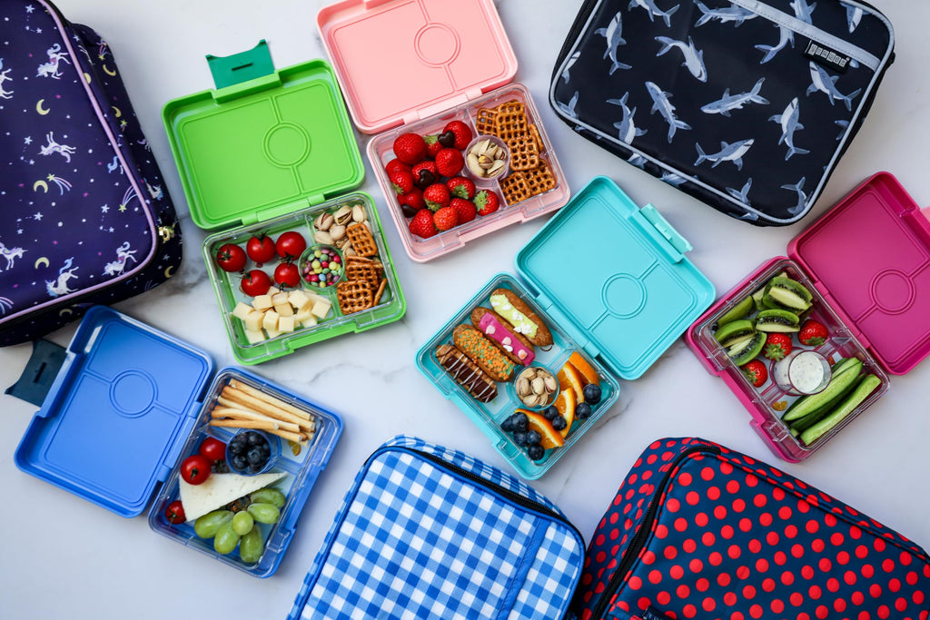 Yumbox Snack Box for Kids (Fifi Pink with Rainbow Tray)