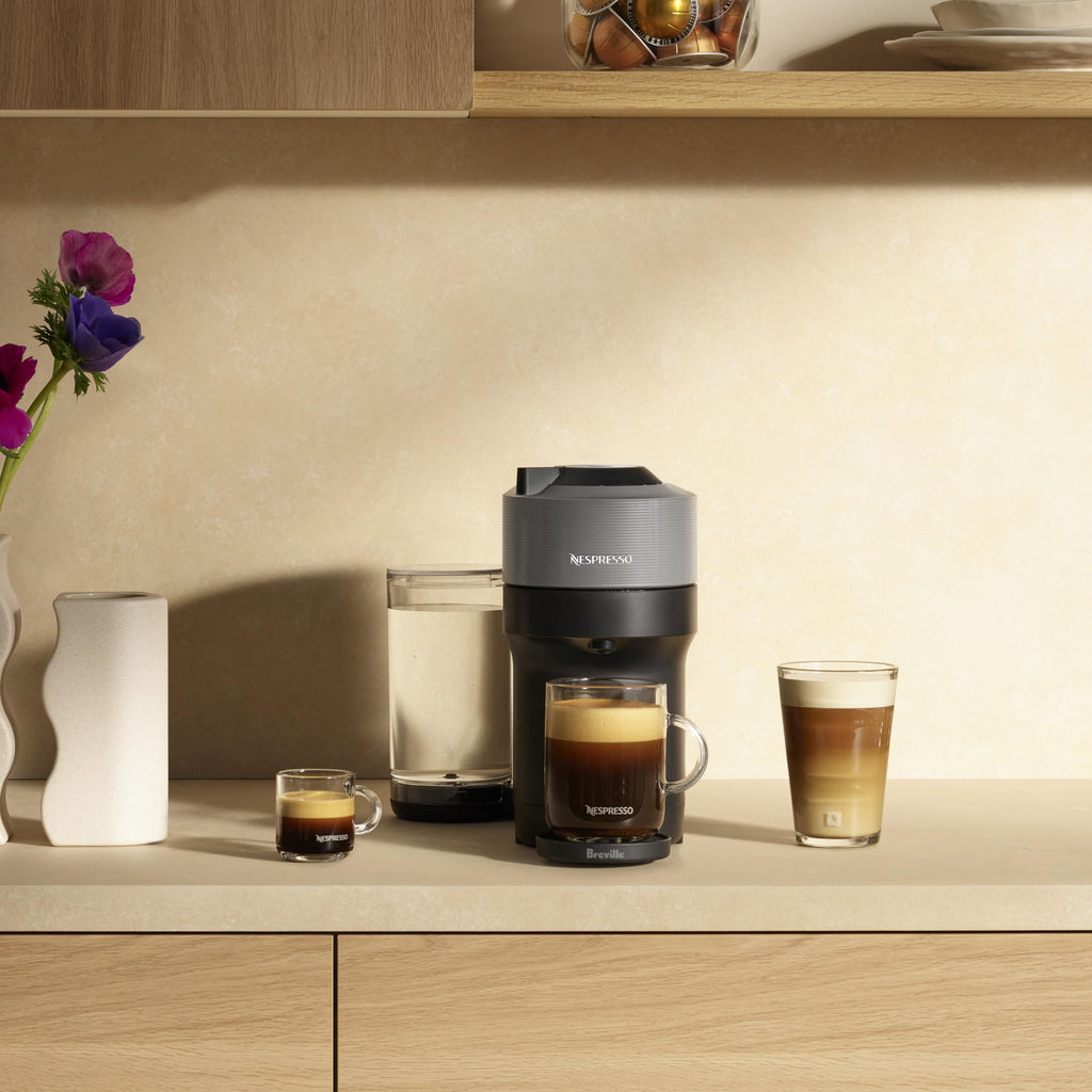 Nespresso Vertuo Pop+ Coffee and Espresso Maker by Breville, Dark Grey