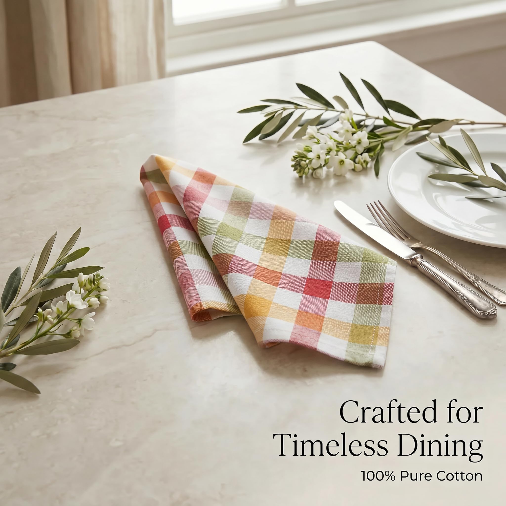 Urban Villa Cloth Napkins Cotton 20x20 (Set of 12) Harvest