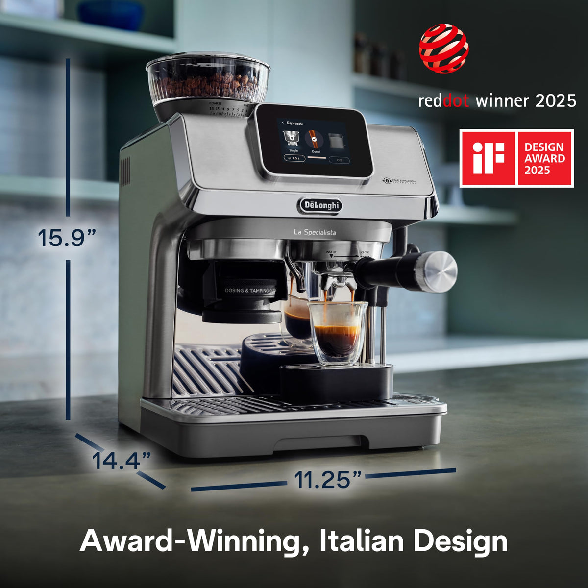 De'Longhi La Specialista Touch Espresso Machine with Coffee Grinder