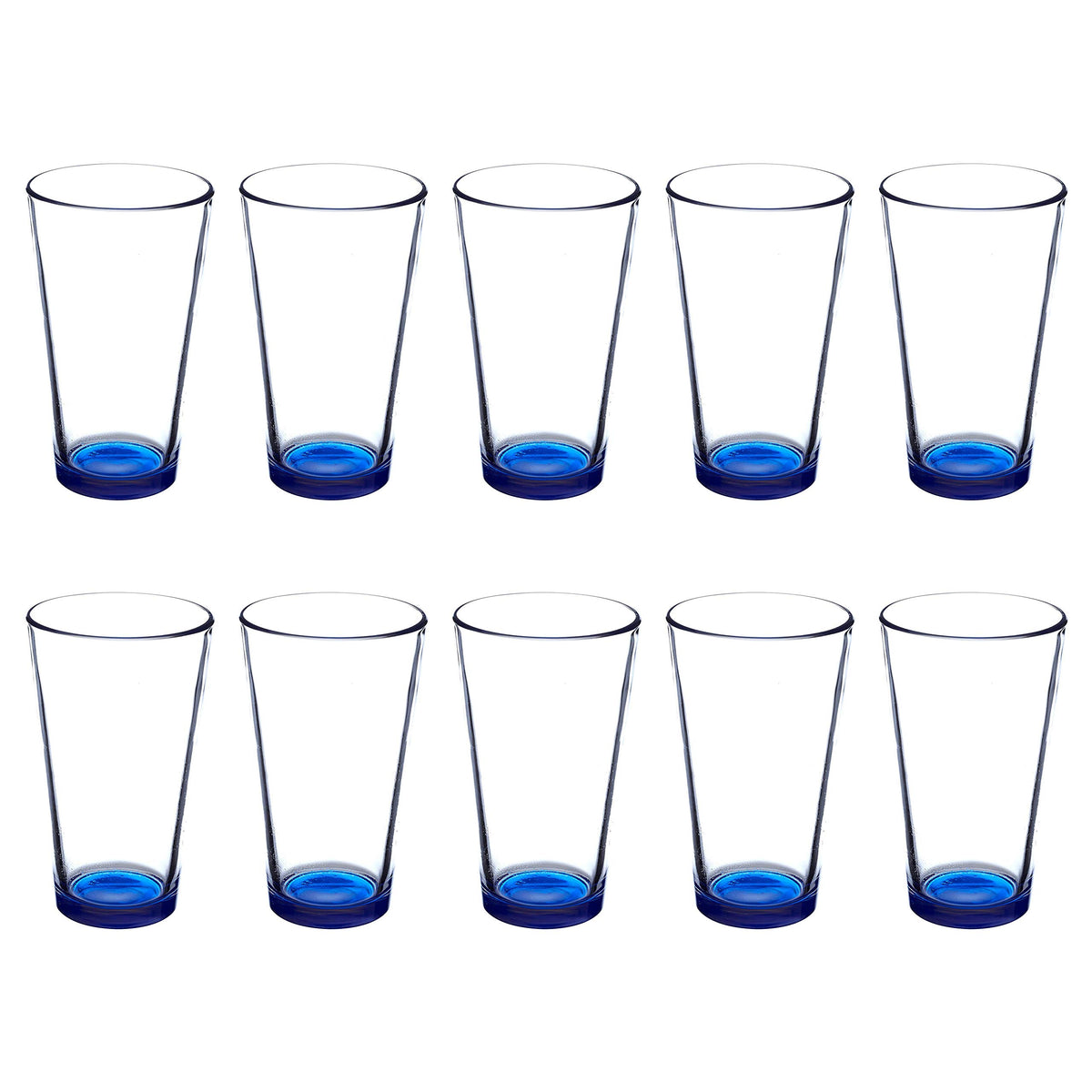 Libbey Pint Glass 16 oz. Set of 10, Bulk Pack - Beer Glasses, Heavy Duty Drinkware - Clear